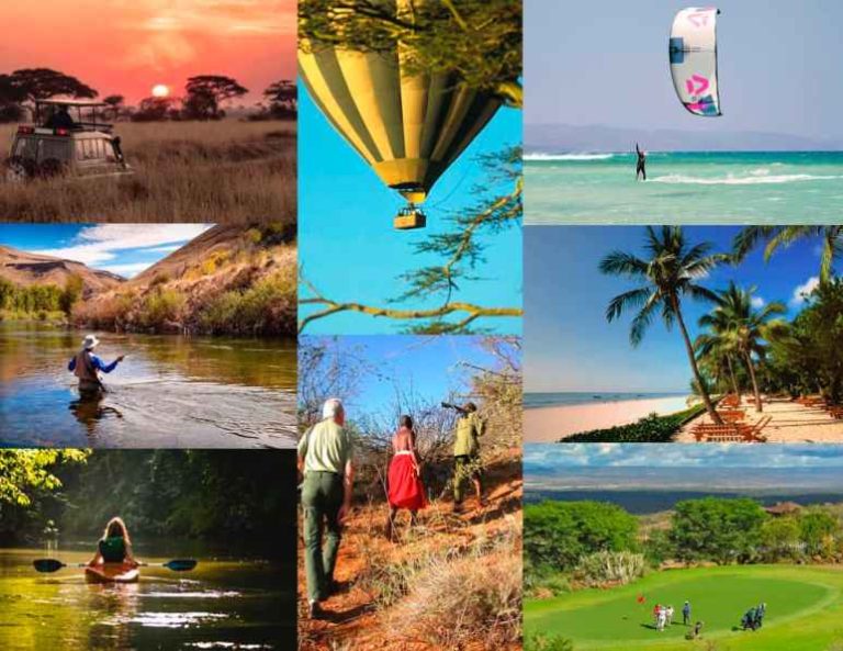 Incontournables du Kenya - trek safari ethnie plage kitesurf flysurf pêche golf équitation plongée kayak montgolfière kilimandjaro